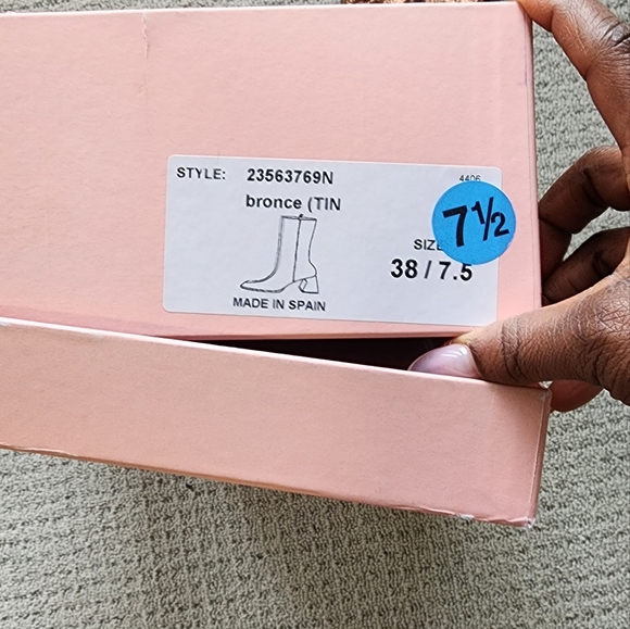 Ana Palma Metallic Bronze boots- NIB - Picture 2 of 7